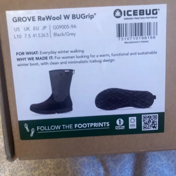 Icebug ReWool BUGrip studded boots - Picture 7 of 8